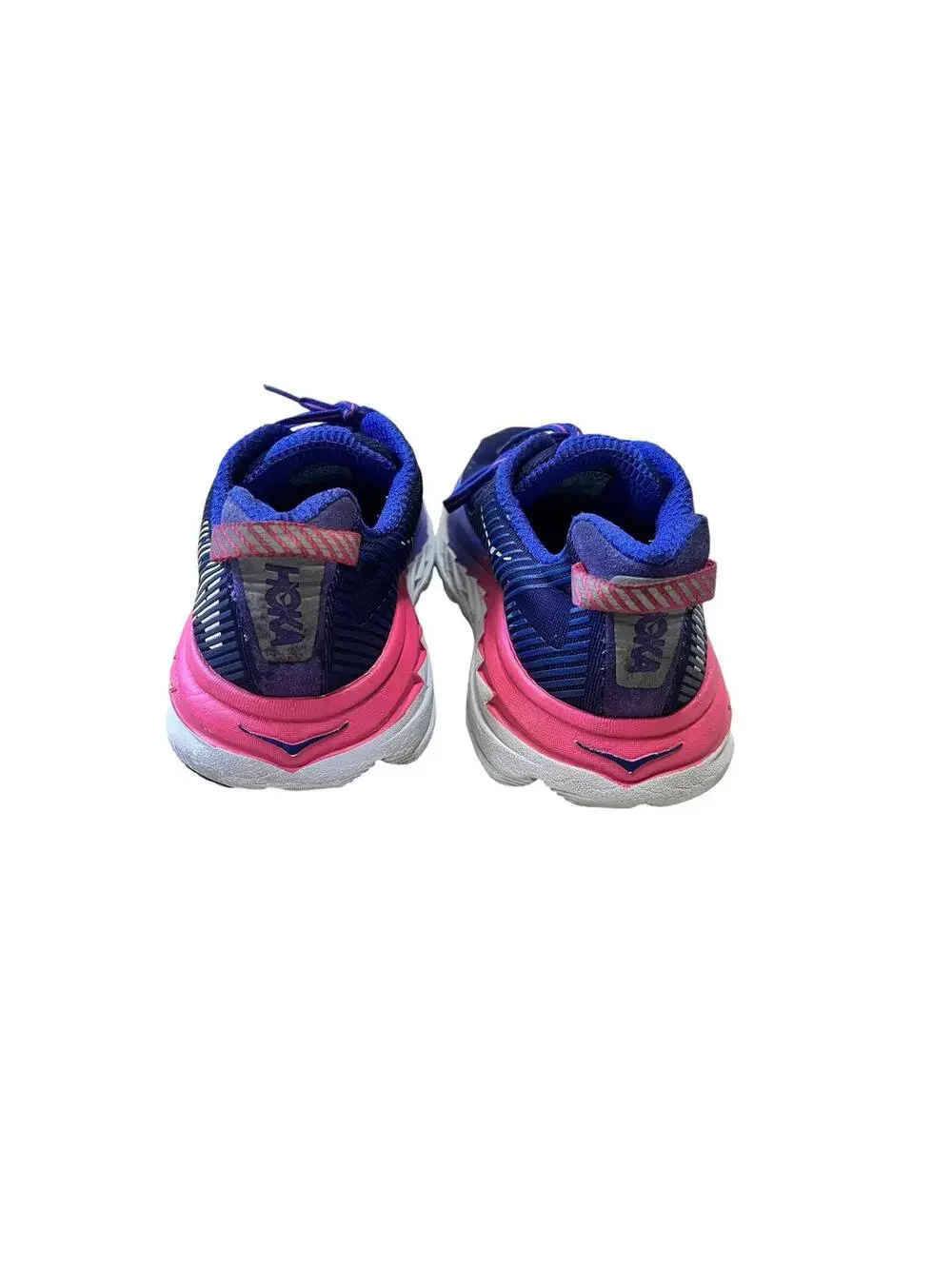 Hoka One One Bondi 5 Women Shoes Size 9 Navy /Pink Running Training Sneakers - Picture 4 of 6